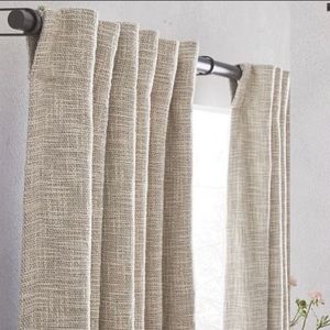 West Elm Textured Weave Curtain (Blackout lined)